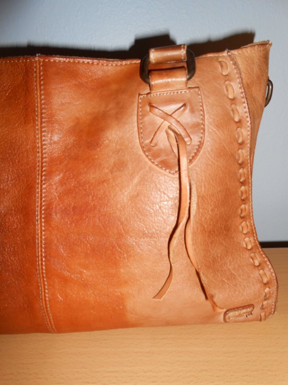 BED STU ROCKABABY Cafe Latte leather bag NO STRAP - Picture 14 of 16